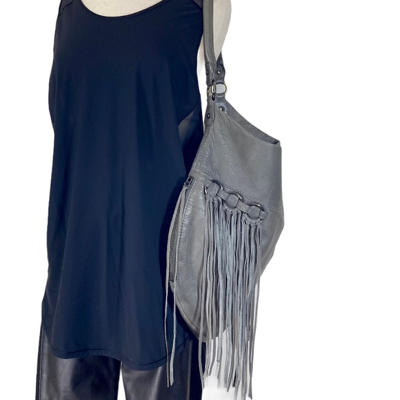 Rebecca Minkoff Handbags - Rebecca Minkoff gray fringe darling hobo bag